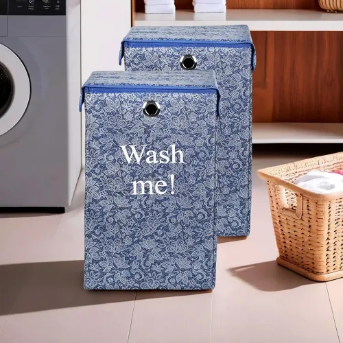 Image of Kuber Industries Laundry Basket 75L Pack of 2