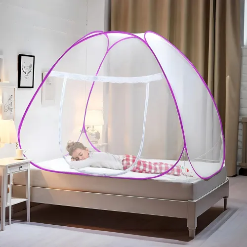Image of Kuber Industries Mosquito Net for Single Bed