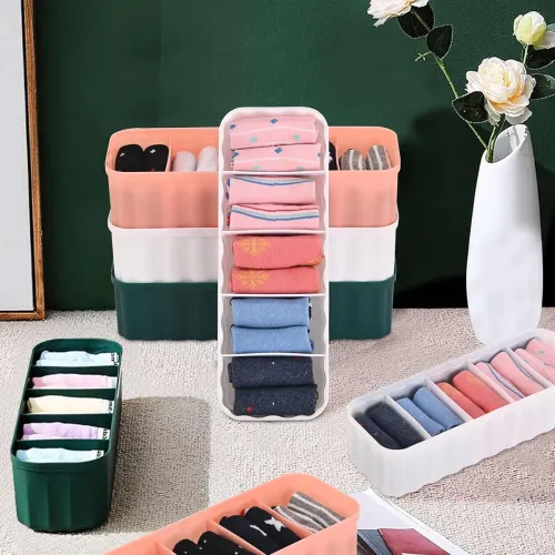 Image of Kuber Industries Multicolor Drawer Organizers Pack of 4