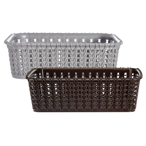 Image of Kuber Industries Multipurposes Small M 15 Plastic Basket Po2