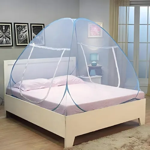 Image of Kuber Industries Nylon Premium Folding Mosquito Net for Double Bed