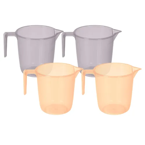 Image of Kuber Industries Pack of 4 Bathroom Mug | Multipurpose Bath Rinse Mug