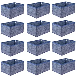 Kuber Industries Pack of 12 Foldable Storage Organiser