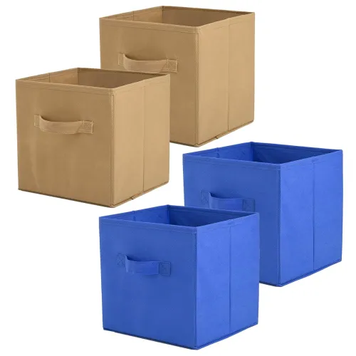 Image of Kuber Industries (Pack of 4) Foldable Storage Box 
