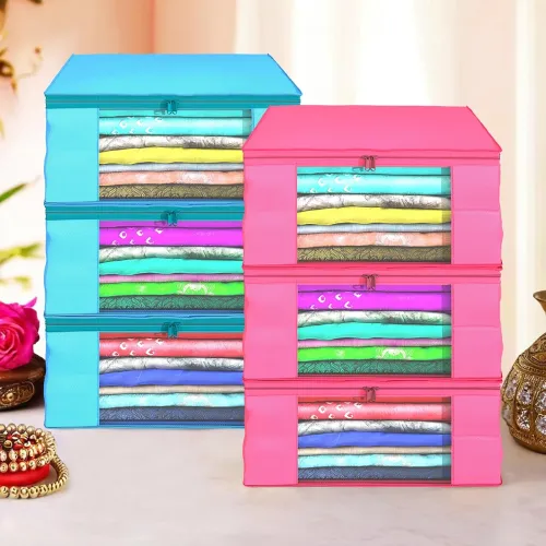 Image of Kuber Industries (Pack of 6) Saree Covers