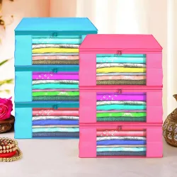 Kuber Industries (Pack of 6) Saree Covers