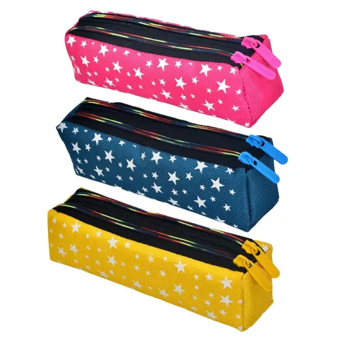 Image of Kuber Industries Pencil Pouch Pack of 3 