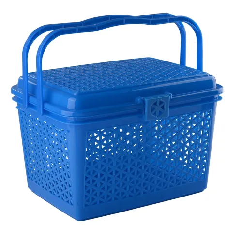Image of Kuber Industries Picnic Basket with Lid and Handle