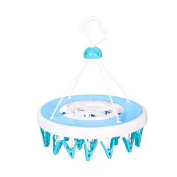 Kuber Industries Plastic 360 Degree Rotatable Cloth Drying Hanger