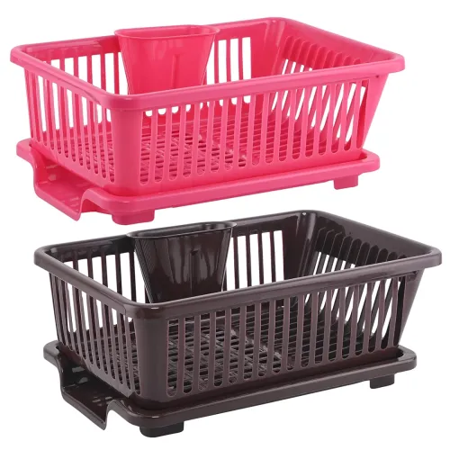 Image of Kuber Industries Plastic Utensil Drying Rack Set of 2