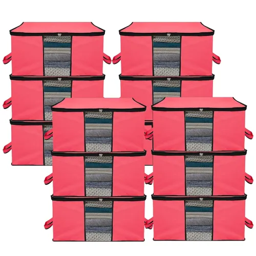 Image of Kuber Industries Pack of 12 Underbed Storage Bag