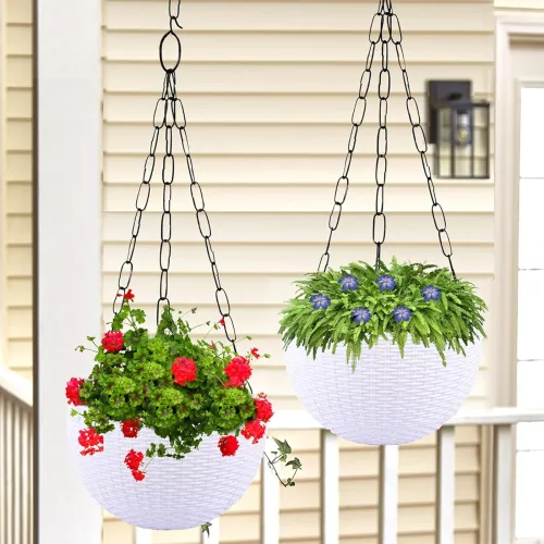 Image of Kuber Industries Pack of 2 Hanging Flower Pot