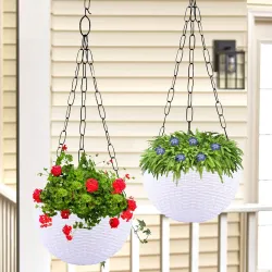 Kuber Industries Pack of 2 Hanging Flower Pot