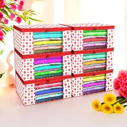 Kuber Industries (Pack of 6) Saree Covers 