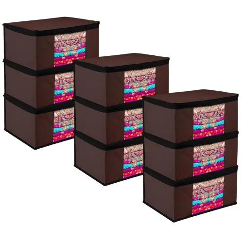 Image of Kuber Industries Saree Cover Bag Pack of 9