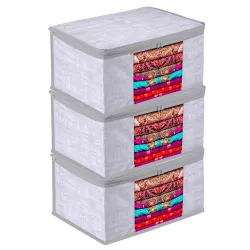 Kuber Industries Saree Cover With Zip Closure - Clothes Storage Bag