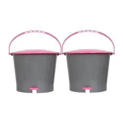 Kuber Industries Set Of 2 Dustbin 