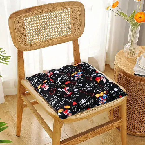 Image of Kuber Indusries Sqaure Soft & Comfort Chair Cushion Pad with Ties | Sitting Pillow/Gaddi for Office, Study Chair, Sofa, 