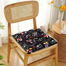 Kuber Indusries Sqaure Soft & Comfort Chair Cushion Pad with Ties | Sitting Pillow/Gaddi for Office, Study Chair, Sofa, 