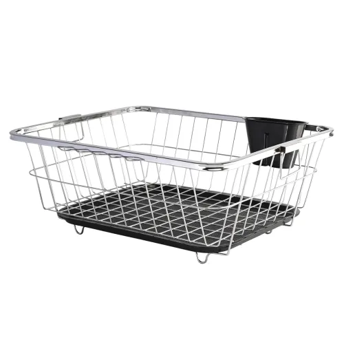 Image of Kuber Industries Stainless Steel Dish Rack for Kitchen