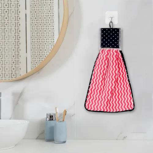Image of Kuber Industries Hand Kitchen Towel with Hanging Loop