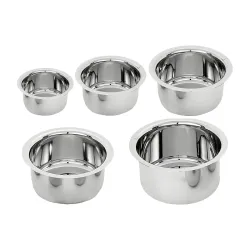 Kuber Industries Triply stainless steel tope set5