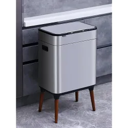 Kuber Industries 9 LTR Dual Compartment Sensor Dustbin | Touchless Trash Can | Smart Dustbin for Bedroom-Office-Living R