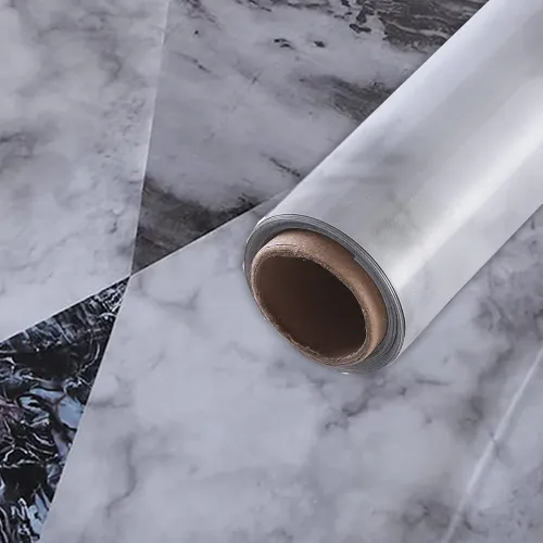 Image of Kuber PET Self-Adhesive Marble Wallpaper - 60x500cm (Pack of 1)