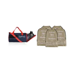 Kuber Water Resistant 3 Compartment Gym Bags for Men | Cloth Storage Bag