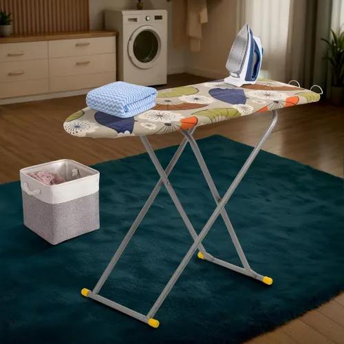 Image of Kuber Industries 15 Inch Adjustable Foldable Iron Stand for Clothes
