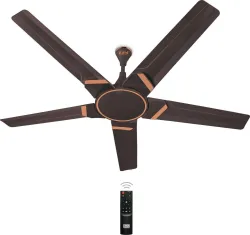 KUHL Brise Star E5 65% Power Saving with 5 Year Warranty BLDC Motor with Remote 1320 mm Ceiling Fan (5 Star | Espresso |