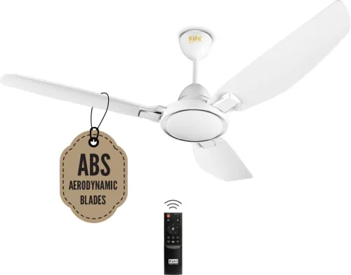Image of KUHL Brise Plus E3 65% Power Saving BLDC with 5 Year Warranty BLDC Motor with Remote 1320 mm Ceiling Fan (5 Star | White
