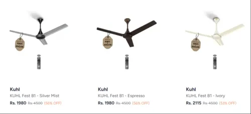 Image of Kuhl Ceiling Fans Starting at ₹1980