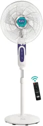 KUHL Inspira P1 with 5 Year Warranty BLDC Motor with Remote 400 mm Pedestal Fan (5 Star | White | Pack of 1)