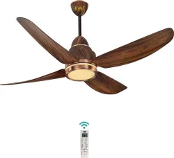 KUHL Luxus C4 Ceiling Fan – 1320mm, BLDC, Teakwood