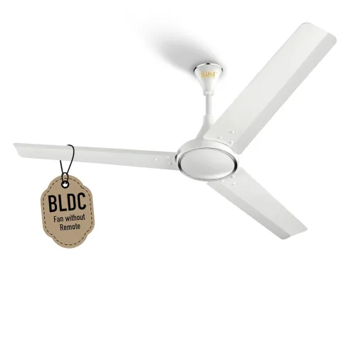 Image of KUHL Prima A 1200 mm BLDC 65% Power Saving Ceiling Fan BEE 5 Star ISI 5 Year Warranty Without Remote
