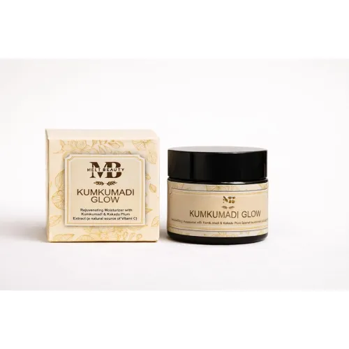 Image of Kumkumadi Glow Face Moisturizer 50g with Kumkumadi Oil & Kakadu Plum, Vitamin C, Lightweight for Dry & Dull Skin
