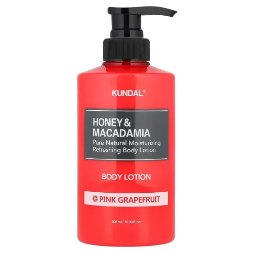 Image of Kundal Pink Grapefruit Honey & Macadamia Pure Body Lotion, 500ml