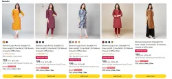 Kurtas & Kurtis at up to 90% Discount