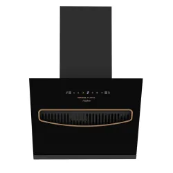 Kutchina Flashy 60 Angular Chimney for Kitchen | 3rd Gen Dry Autoclean Slant Chimney | 1250 m³/hr Suction | Touch Contro