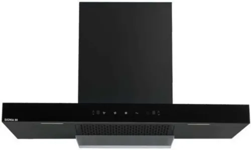 Image of Kutchina Signia 90 Auto Clean Wall Mounted Black 1200 CMH Chimney