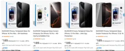 KUZOOM Privacy Tempered Glass up to 91% Discount