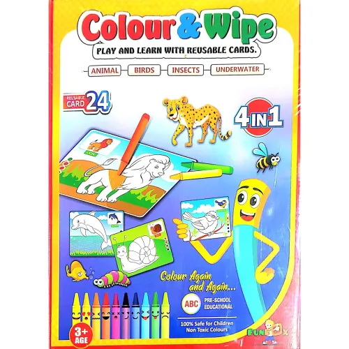 Image of KV Toys Reusable Alphabet Coloring Mat Set