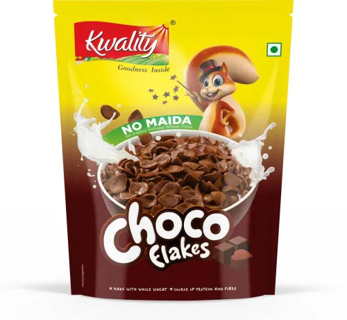 Image of Kwality Choco Flakes Breakfast Cereals Pouch (90 g)