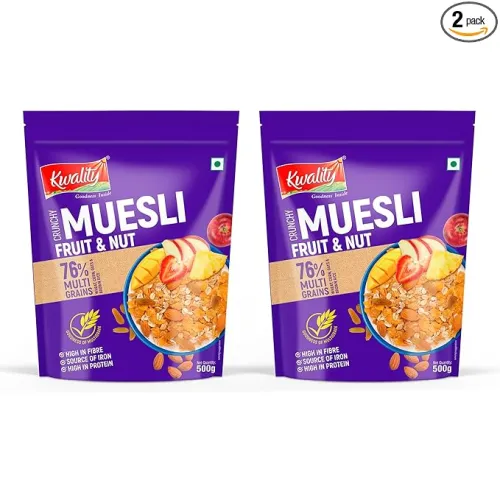 Image of Kwality Muesli Fruit & Nut 500 g (Pack of 2) 