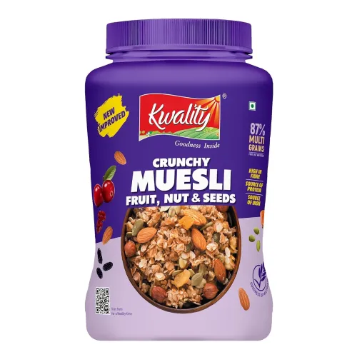 Image of KWALITY Muesli Fruit Nut & Seeds 900g Jar