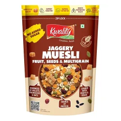 Kwality Muesli Jaggery, Fruits, Seeds & Crunch 400g 