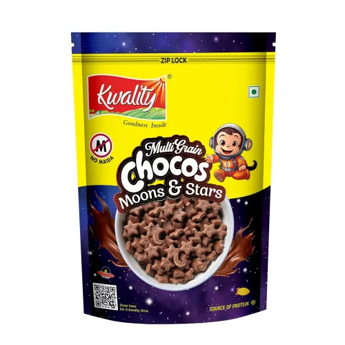 Image of Kwality Multigrain Chocos Moons and Stars 375g