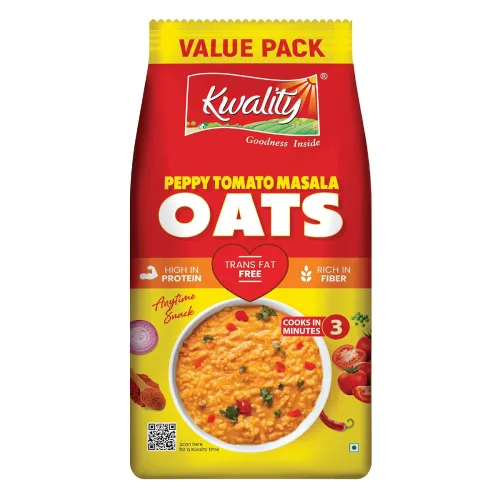 Image of Kwality Peppy Tomato Masala Oats 400g