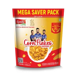 Kwality RCB Corn Flakes 800g (99% Fat Free)